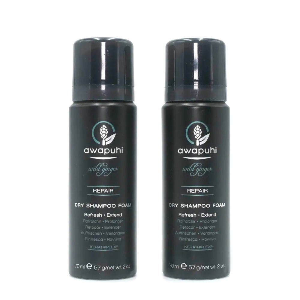 PAUL MITCHELL Awapuhi Wild Ginger Dry Shampoo Foam 2 oz (Pack of 2)